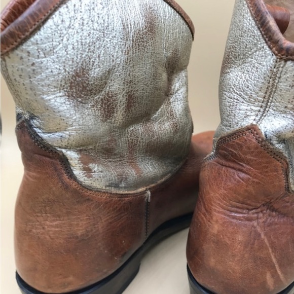 Women’s coachella cowgirl boots leather booties - Picture 8 of 10